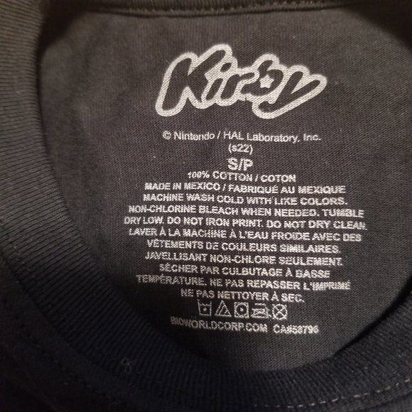 Adult Nintendo Kirby Shirt (Navy Blue) - Picture 3 of 5